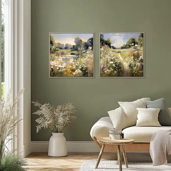 Cedar & Sage Wildflower Wander Framed Canvas 2