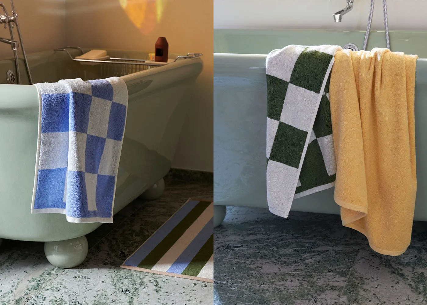 HAY Check Bath Mat Capuccino 3