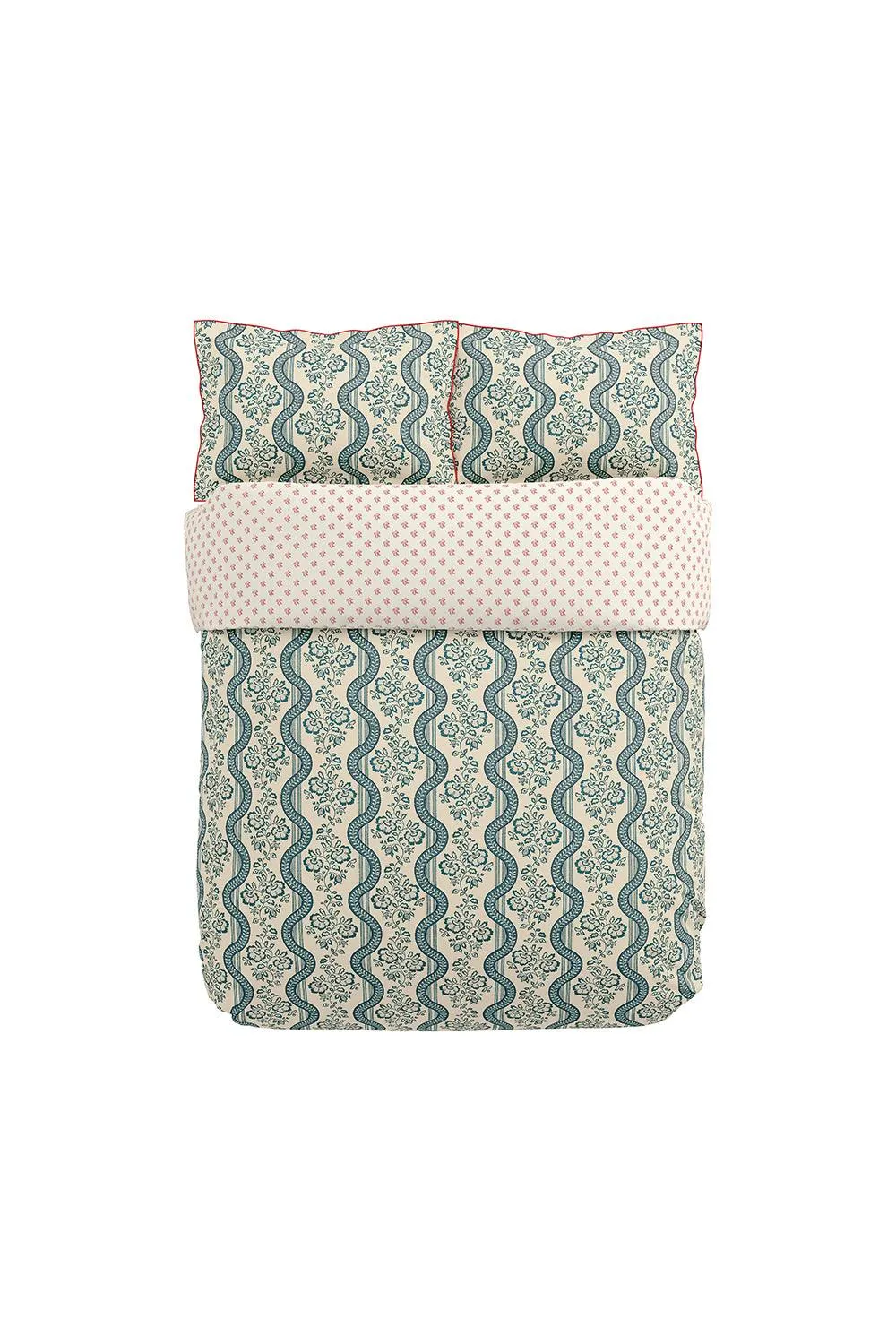 Sanderson 'Aubrey' Cotton Duvet Cover Set in Beige 5