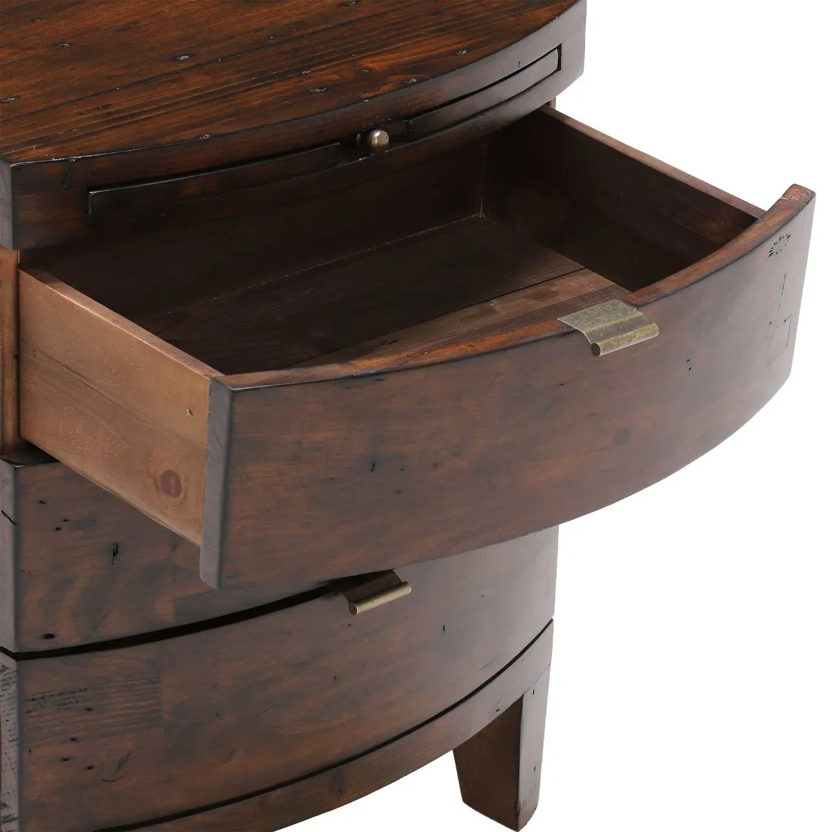 Navajos 3 Drawer Wide Bedside Table, Wood | Barker & Stonehouse 5