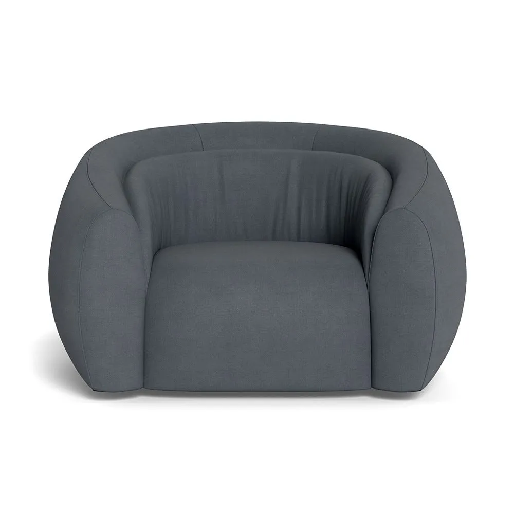 Heal's Flora Loveseat Siena Cotton Shale Grey 1