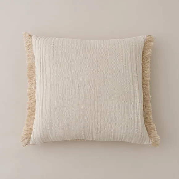 Reversible Muslin Cotton Square Cushion Cover 5