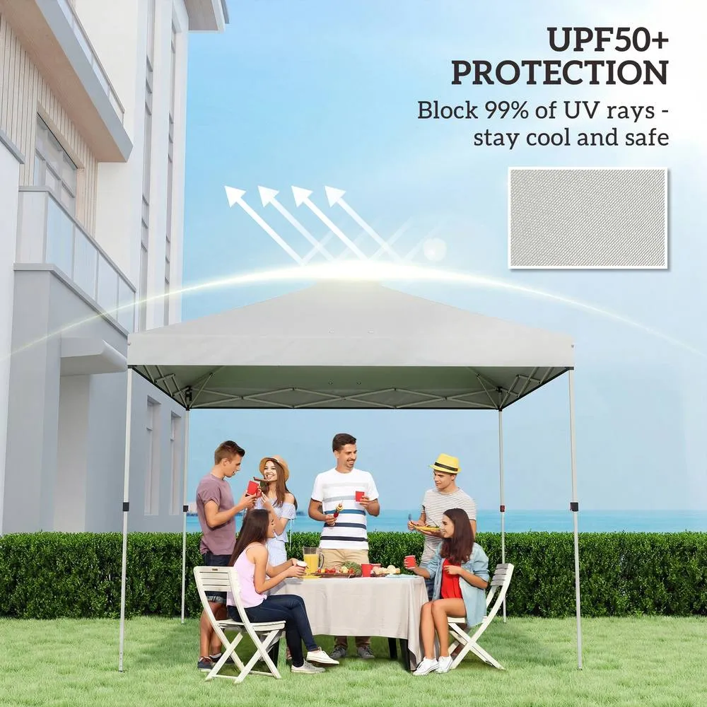OUTSUNNY Gazebo Roof Replacement UV50+ Waterproof for 3 x 3 m Frame in White 4