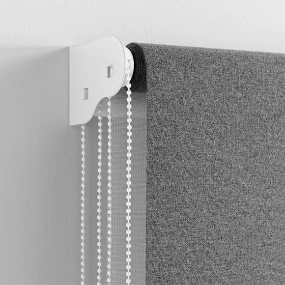 Luna Grey Blackout and Pollen Reducing Double Roller Blind 4