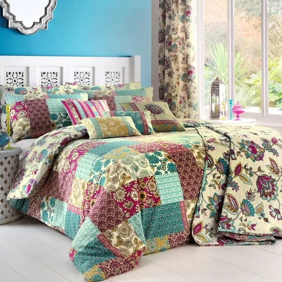 Dreams n Drapes Marinelli Reversible Duvet Cover and Pillowcase Set 3