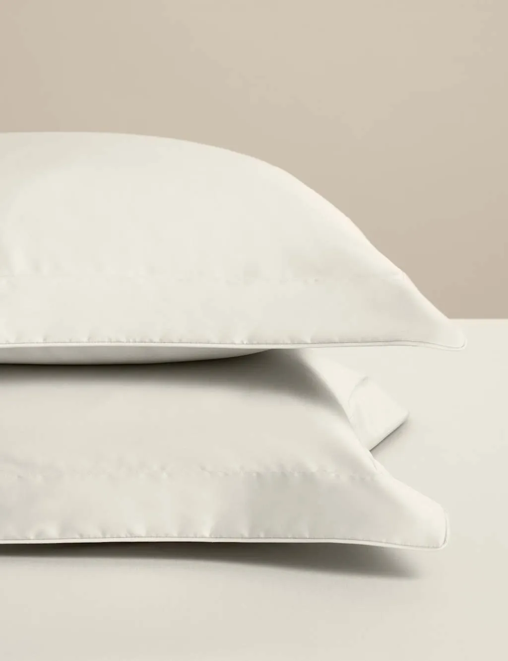M&S Egyptian Cotton 230 Thread Count Silky Oxford Pillowcases Linen