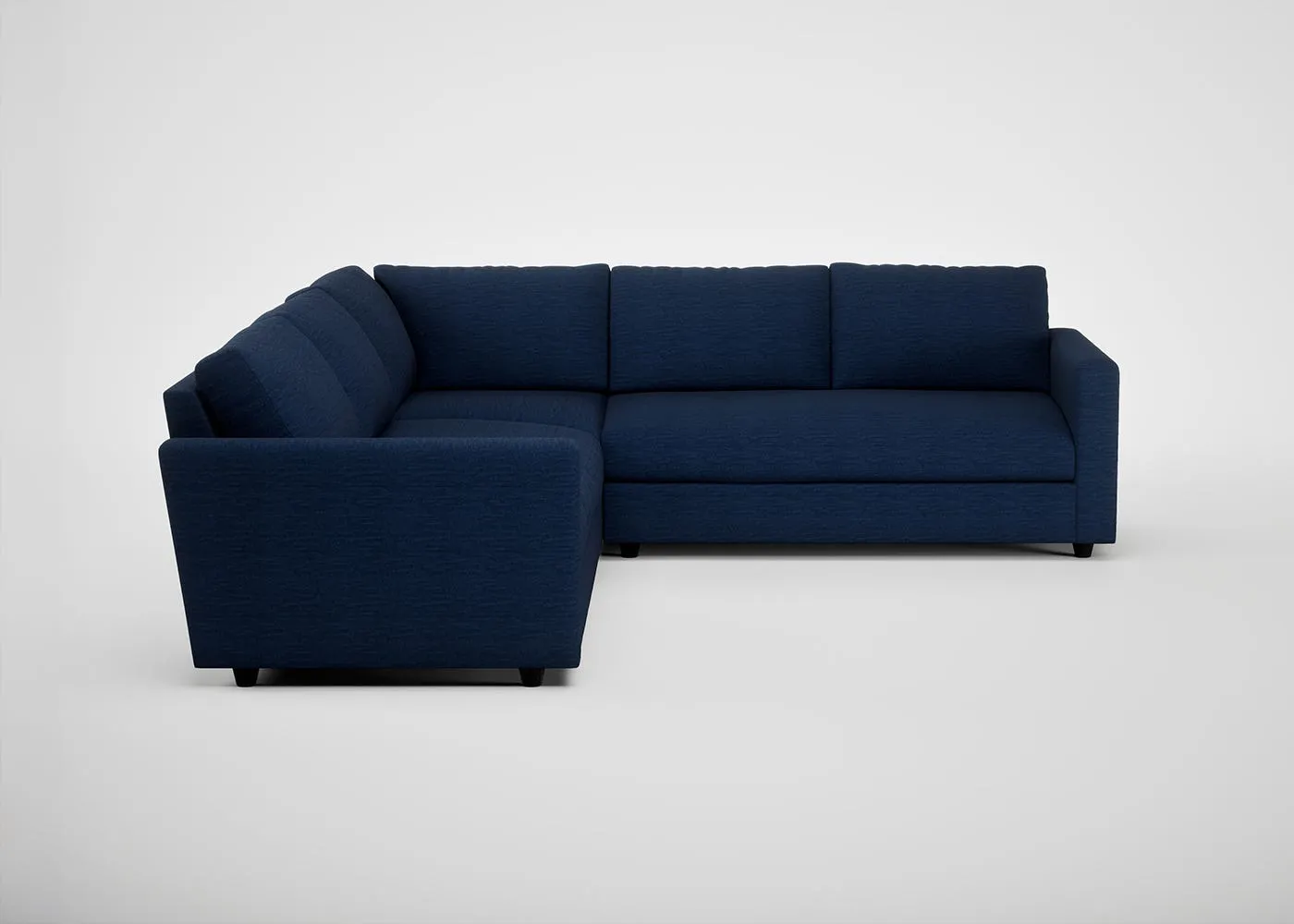 Heal's Nimbus II Corner Sofa Broadweave Lagoon Black Feet 1