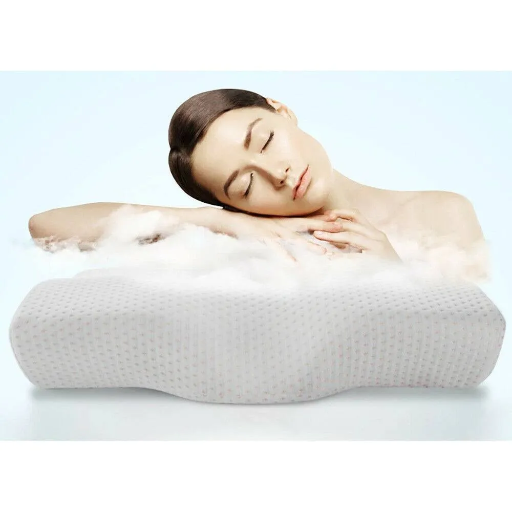 Kelvenix Memory Foam Pillow Neck Back Support in White