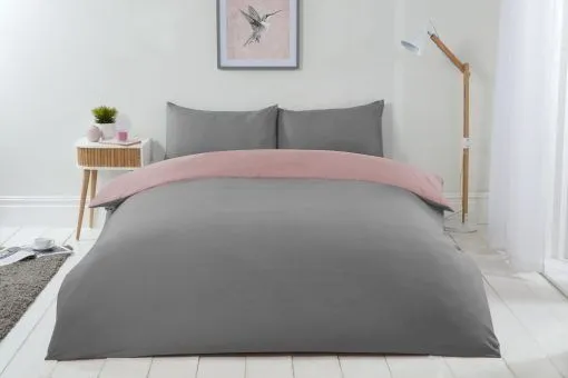 New Edge Blinds Brights Reversible Duvet in Pink