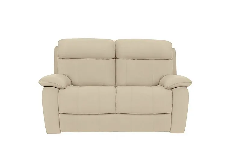 Moreno 2 Seater NC Leather Sofa - NC Bisque