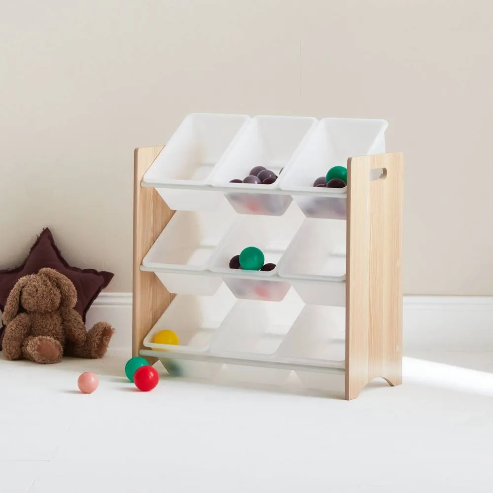 sweeek Children's toy storage unit with 9 baskets in Beige 4