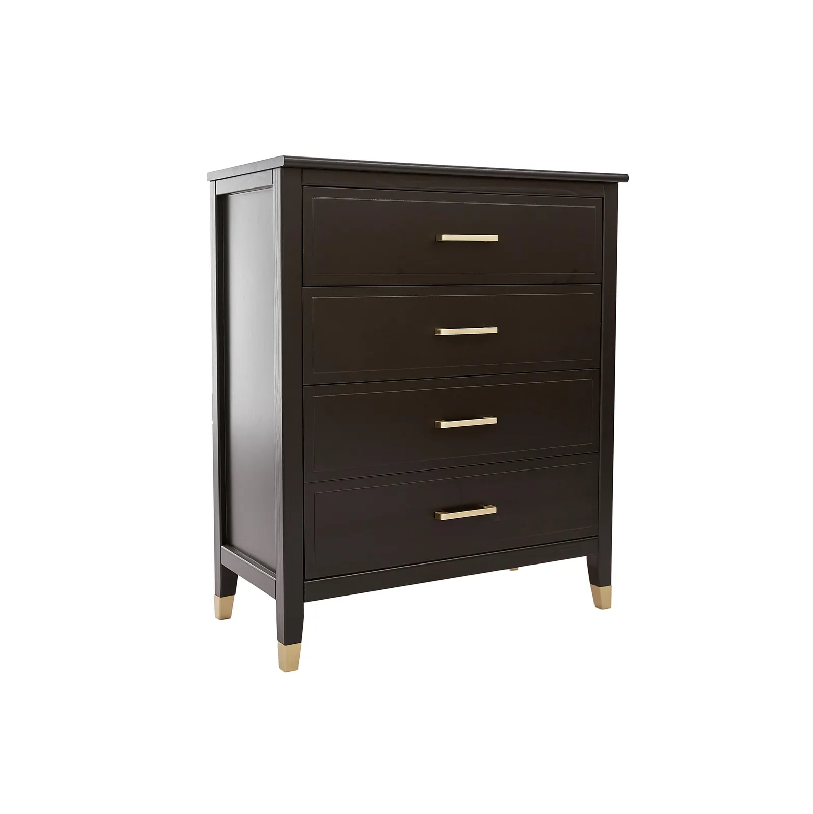 Cabinet Bits Palazzi 4 Drawer Chest of Drawers in Black 2