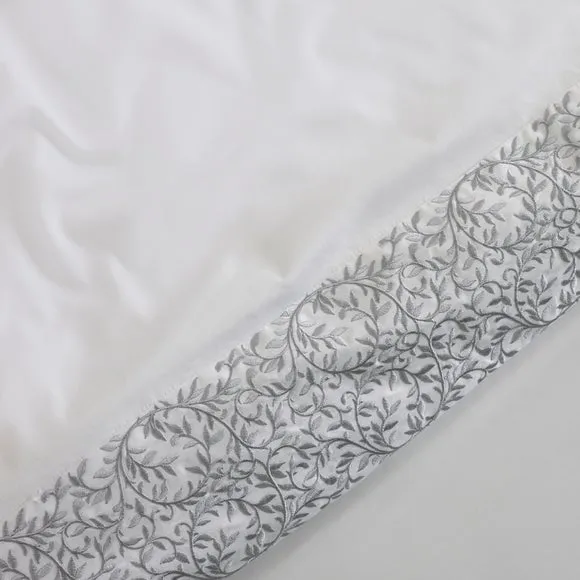 Dorma Elmley Embroidered 100% Cotton Flat Sheet 3