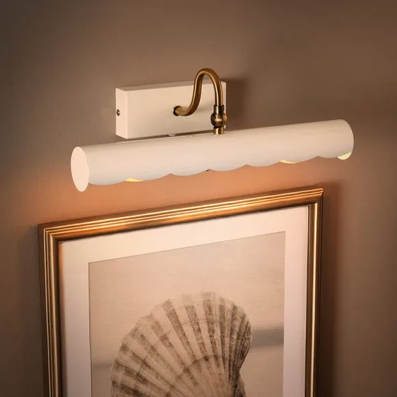 Remi Scalloped 2 Light Adjustable Picture Wall Light 2