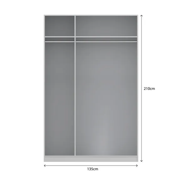 Sudbury Framed Triple Wardrobe 2