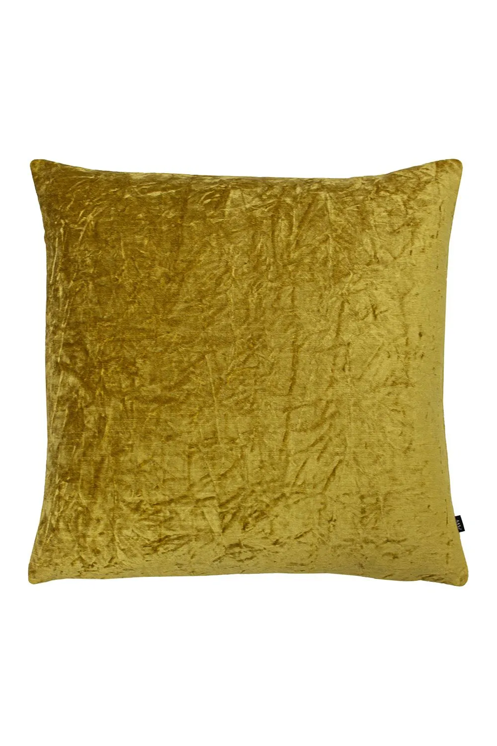 Ashley Wilde Kassaro Crushed Velvet Cushion in Mustard