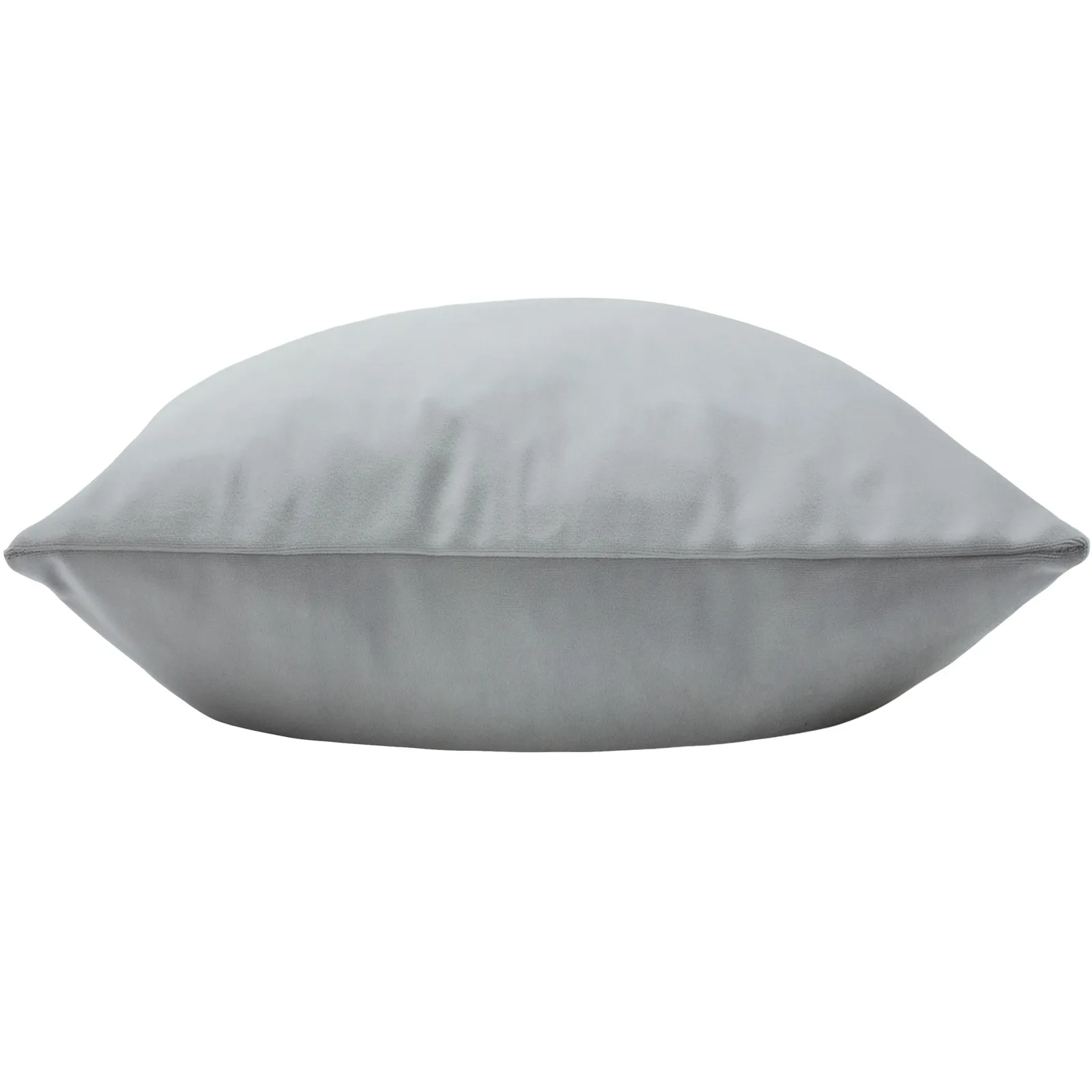 Paoletti Sunningdale Plain Velvet Cushion in Silver 3