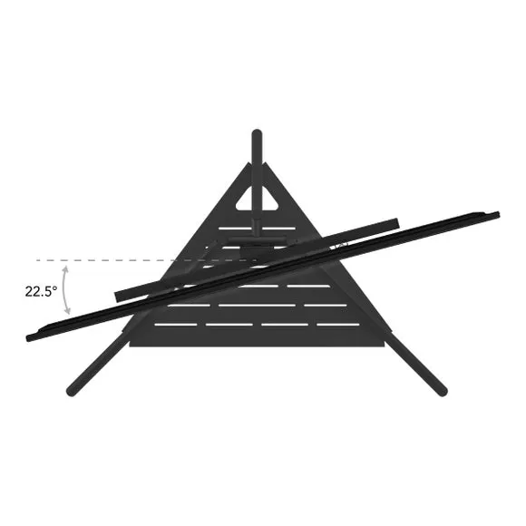 Tiga Black Metal Tripod TV Unit for TVs up to 65" 6