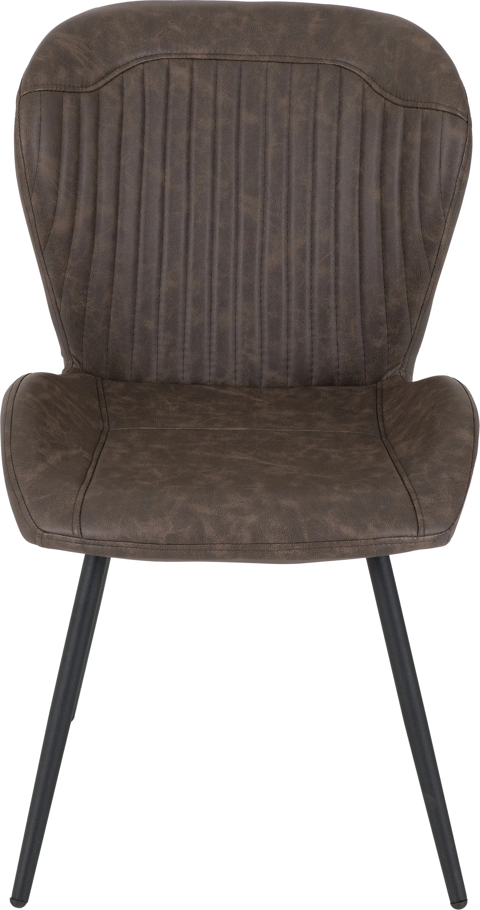Seconique Quebec Wave Edge Dining Set in Dark Brown 5