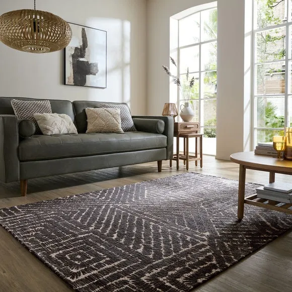 Maddox Geometric Chenille Rug 1