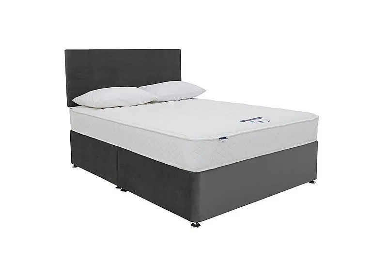 Eco Firm Divan Set With No Storage - Super King - Luxury Charcoal