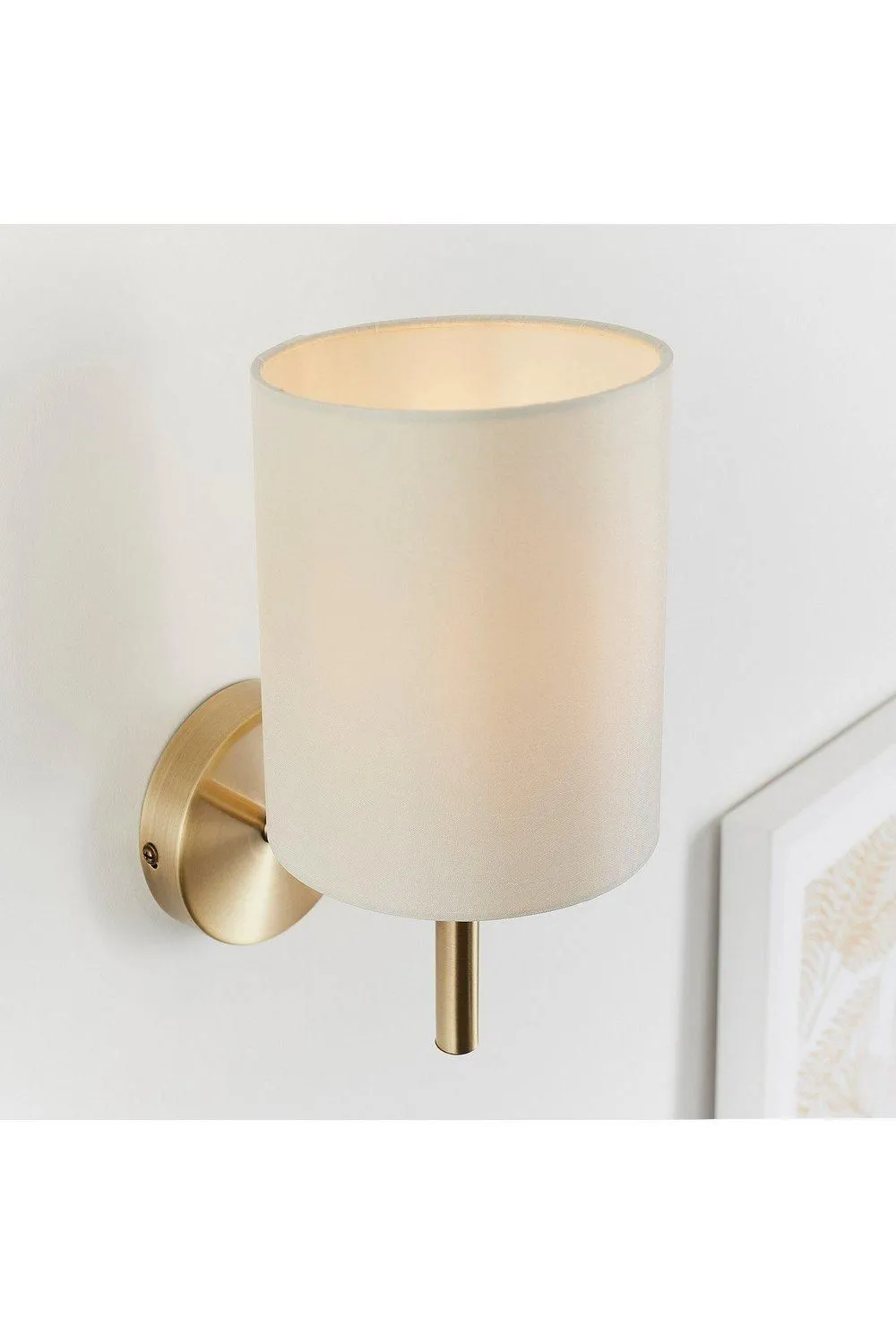 Netlighting Brio 1 Light Indoor Wall Light Antique Brass E14 in Gold 5