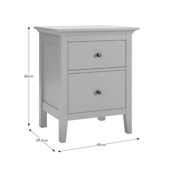 Lynton 2 Drawer Bedside Table 6