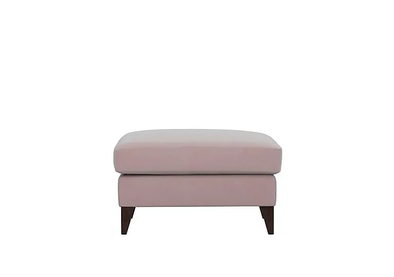 Romilly Fabric Footstool - Cotton Candy