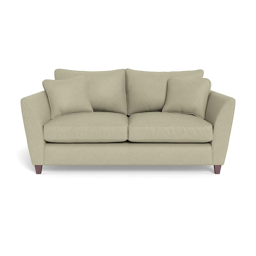 Heal's Torino 3 Seater Sofa Cotton Grain Dark Brown Feet 1