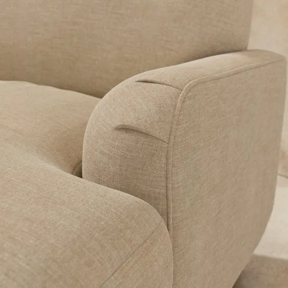 Arthur Linen Chenille Corner Chaise Sofa 3