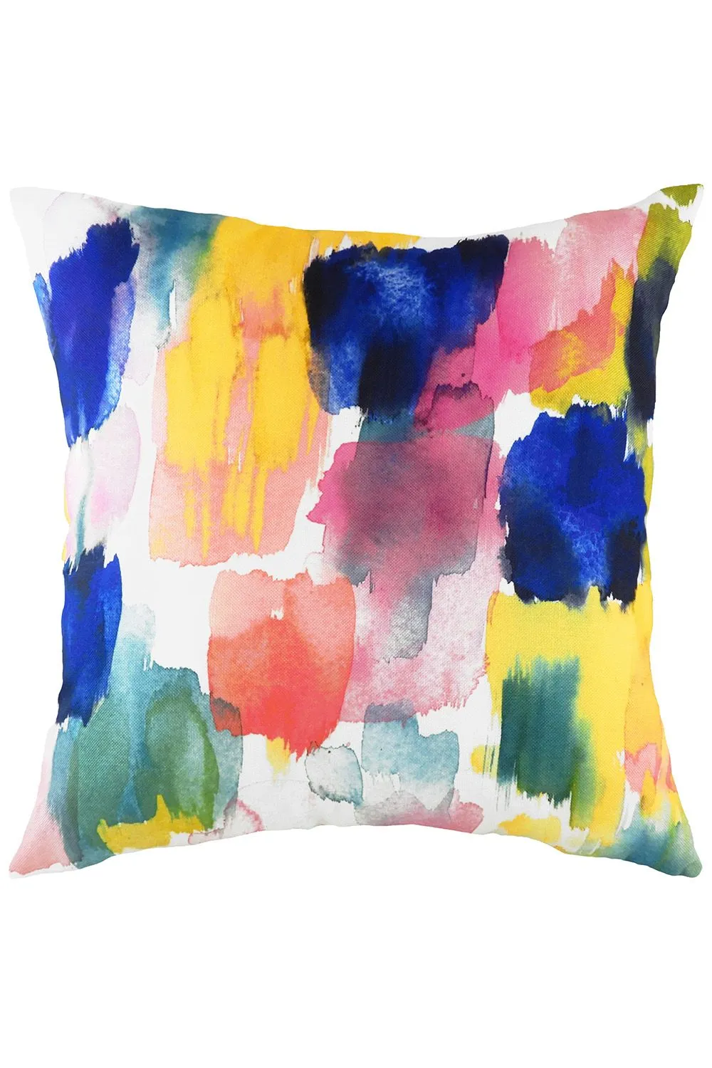 Evans Lichfield Aquarelle Brushstrokes Abstract Hand-Painted Watercolour Printed Cushion