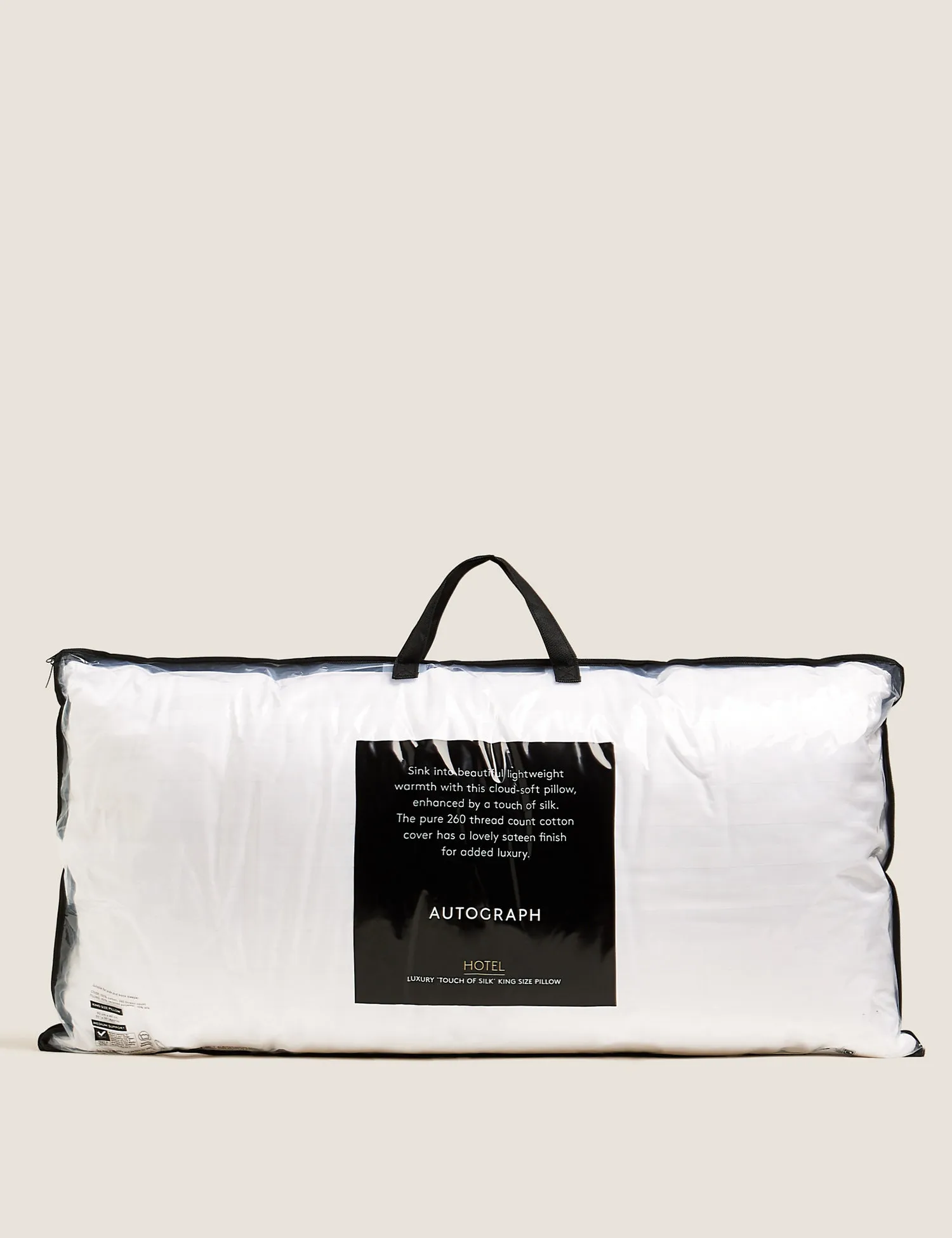 M&S Autograph Touch of Silk Medium King Size Pillow