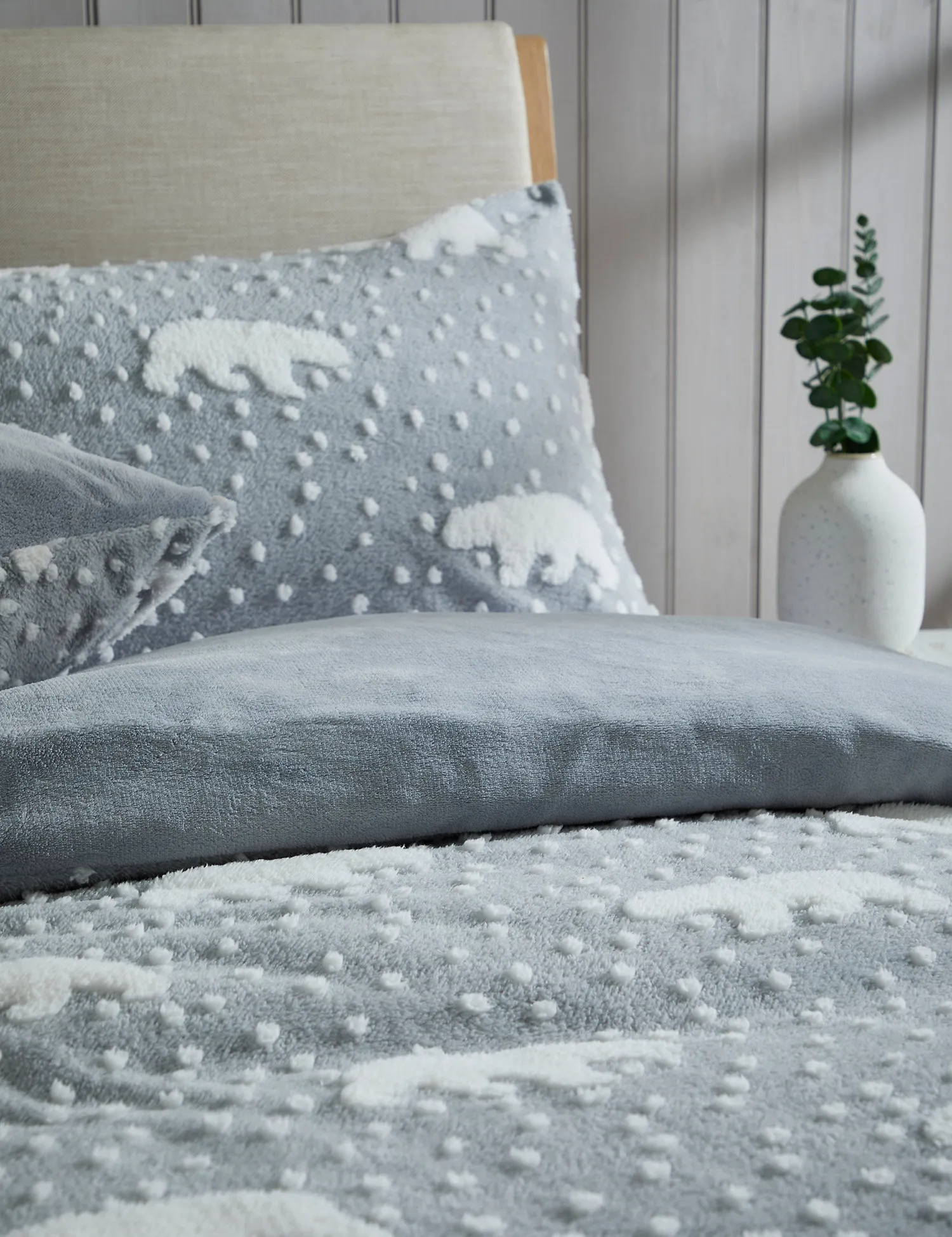 M&S Fleece Polar Bear Bedding Set