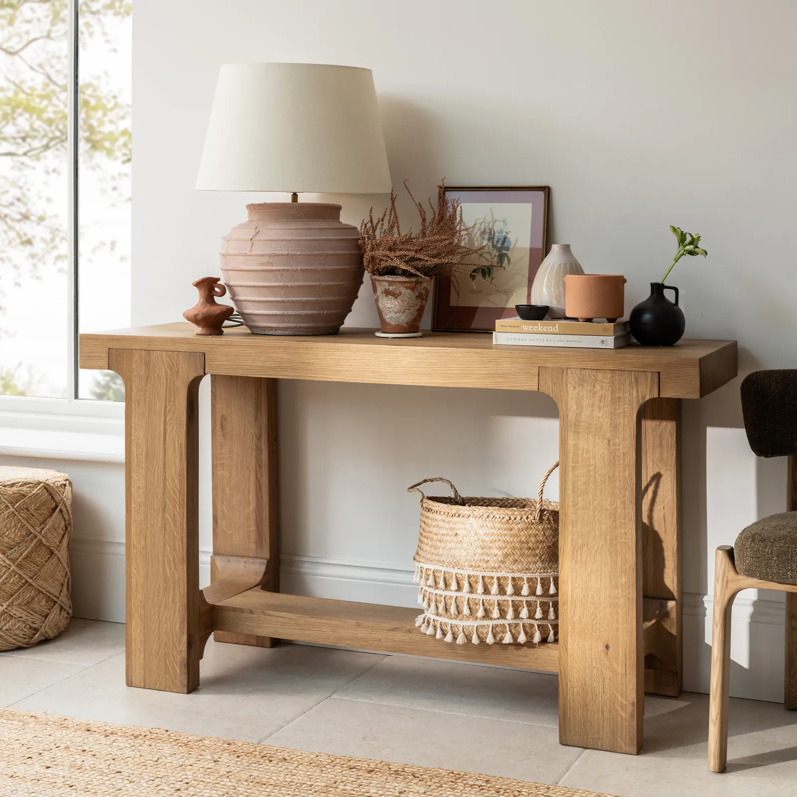 Wade Console Table, Neutral Wood | Barker & Stonehouse 2