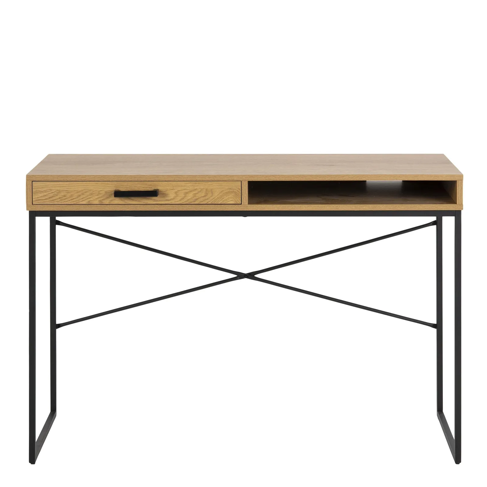 Furniture To Go Seaford Office Desk with 1 Drawer in Oak in Light Oak 2