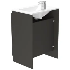Newland Midnight Mist Basin Floorstanding Unit - 600mm 2