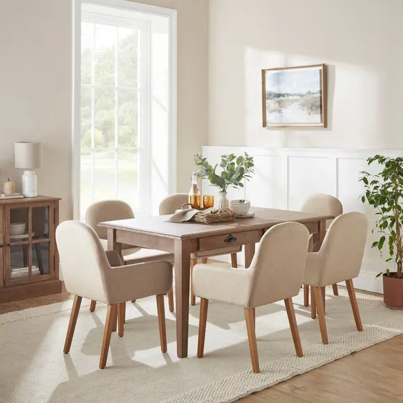 Agnes Carver Dining Chair, Fabric 2