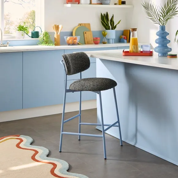 Elements Cooper Barstool, Tonal Boucle
