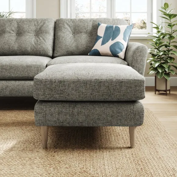 Sven Chunky Chenille Footstool 3