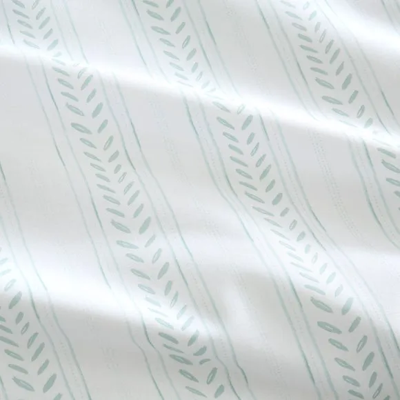 Leaf Stripe Polycotton Duvet Cover & Pillowcase Set 5