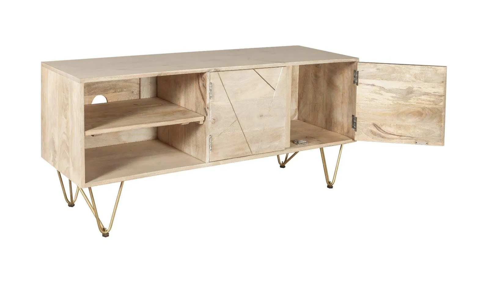 IH Design Plasma Media Unit Deiondre Light Mango in Brown 3