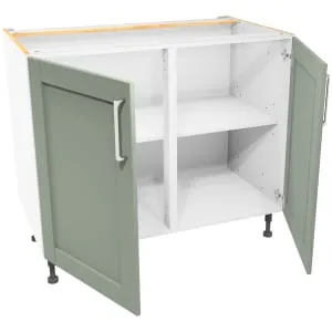 Wickes Ohio Reed Green Shaker Base Unit - 1000mm 2
