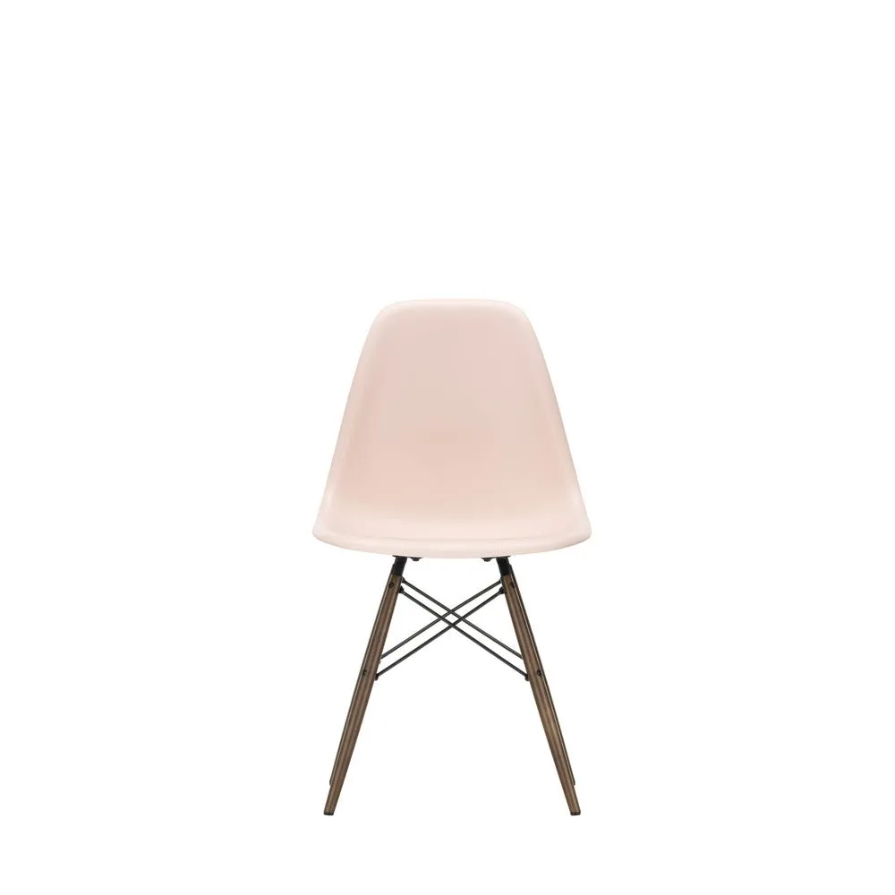 Vitra Eames DSW Side Chair New Height Pale Rose Dark Maple Base 3