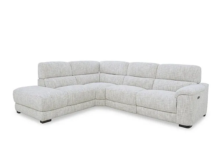 Nova Fabric Power Recliner Storage Chaise End Corner Sofa with Power Headrests - Sofas and Armchairs - In Time for Christmas