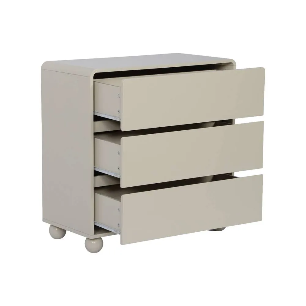 sweeek Children's chest of 3 drawers with lacquered wood decor in Beige 6