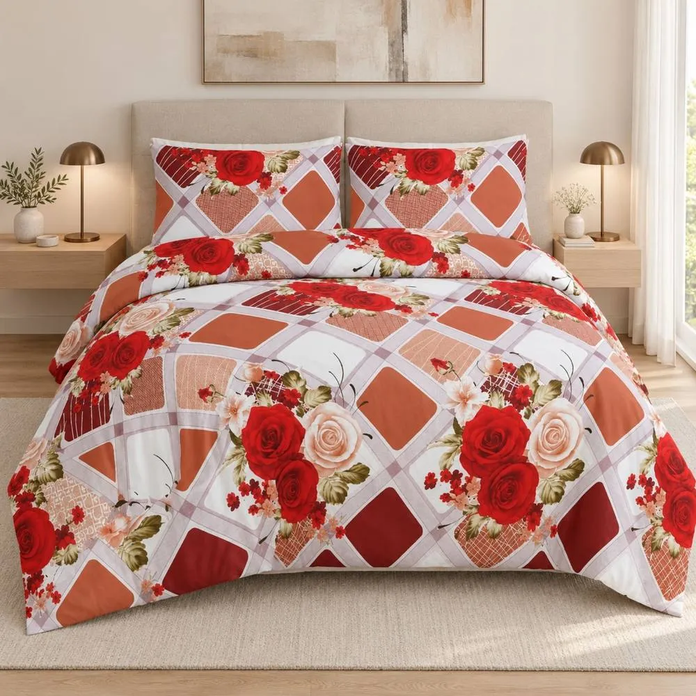 Smart Living 2 Pack Printed Duvet Cover Sets - Assorted Designer Collection 4