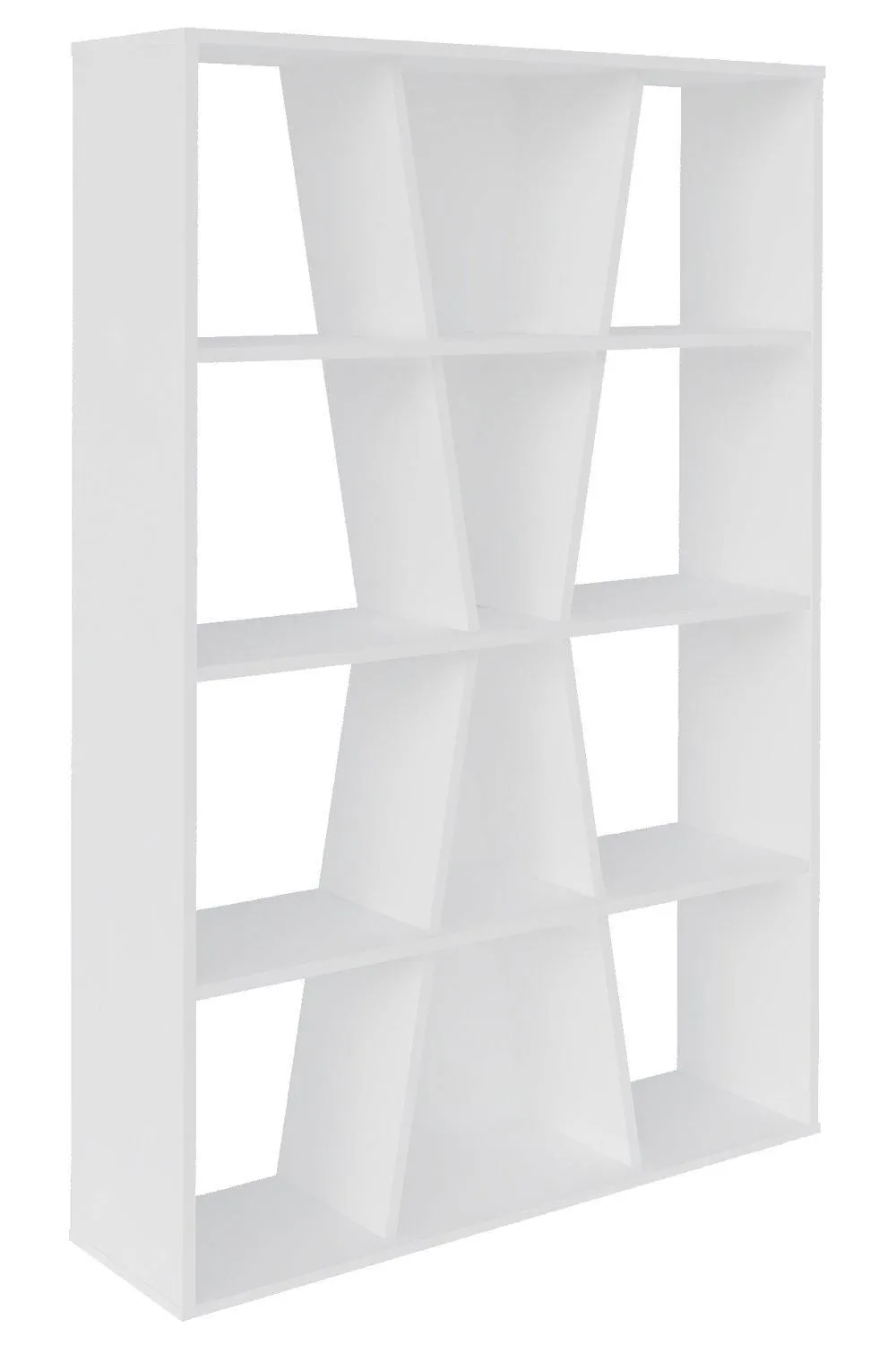 Seconique Naples Medium Bookcase in White 2
