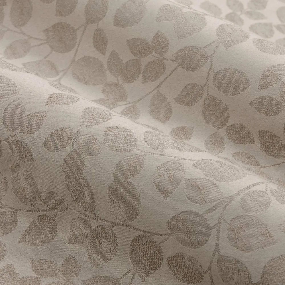 Wylder Grace Leaf Jacquard Fully Lined Eyelet Curtain Pair in Natural 6