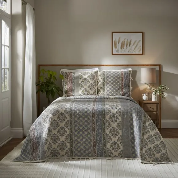 Dorma Deauville 100% Cotton Patchwork Bedspread 3