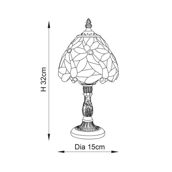 Vogue Coral Traditional Table Lamp 5